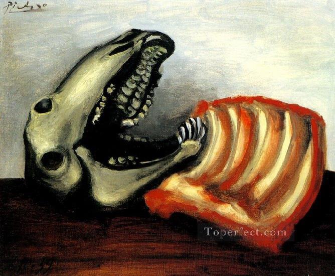 Still Life with a Sheep Skull 1939 cubist Pablo Picasso Oil Paintings